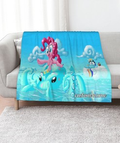 My Little Pony Custom Name Quilt Bedding Set - Perfect for Home Decoration, Family Gifts, Sofa Blanket