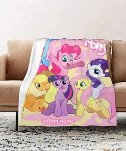 My Little Pony Personalized Quilt Bedding Set Blanket- Ideal for Home Decor and Bedroom