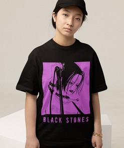 Nana Osaki Graphic Tee: Unisex Black Stones Manga Shirt