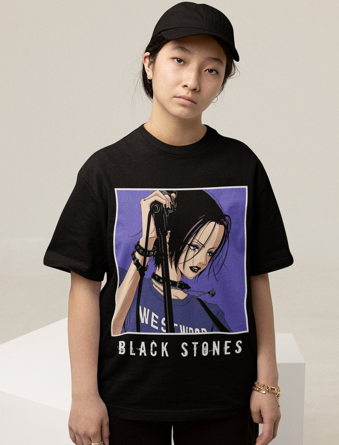 Nana Osaki Graphic Tee: Unisex Black Stones Manga Shirt - Gift for Manga Lovers