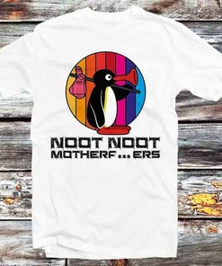Noot Noot M*****F*****s T-Shirt - Vintage Style Penguin Lovers Tee: Gift for Anime Lovers Included