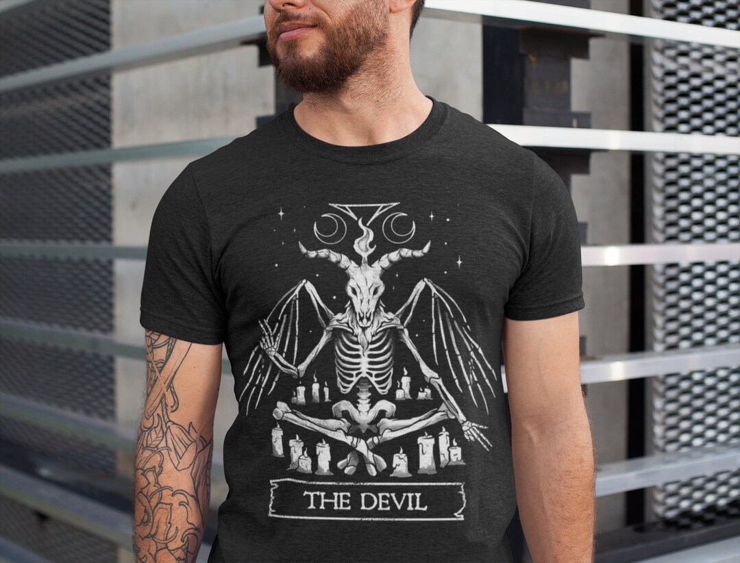 Occult Shirt with Baphomet Witchcraft Black Magic Ritual T-Shirt for Fans +1