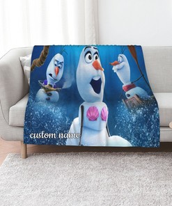 Olaf Presents Quilt Bedding Set with Personalized Name - Great Gifts for Family