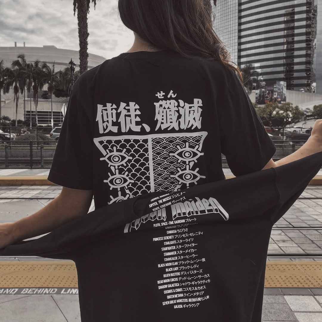 Old and Retro Anime Design in Neon Genesis Evangelion Shirt