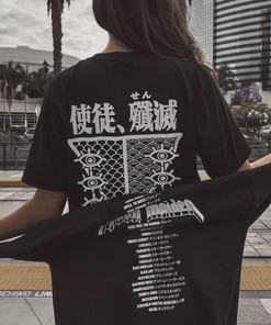 Old and Retro Anime Design in Neon Genesis Evangelion Shirt