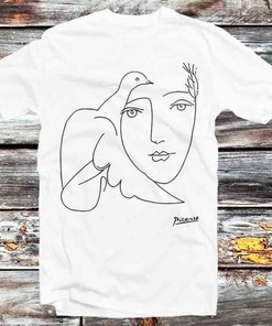One Line Picasso Fearless Art Sweatshirt - Vintage Retro Anime Sweatshirt for Men and Women - Great Gift Idea