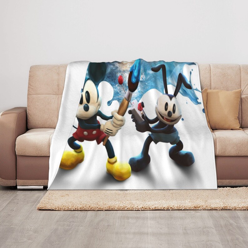 Oswald The Lucky Rabbit Personalized Quilt Blanket Bedding Set - Ideal for Picnic and Home Decoration - Image 4