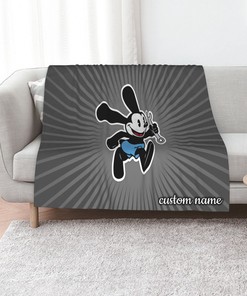 Oswald The Lucky Rabbit Quilt Bedding Set Blanket - Personalized with Custom Name