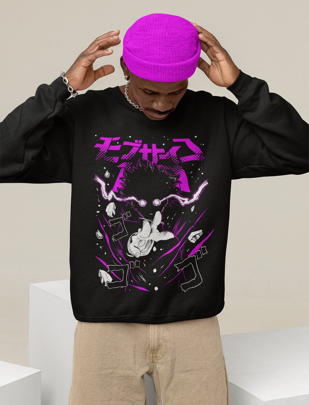 Otaku Clothing Ropa Anime Sweatshirt With Manga Lover Graphic Design 
