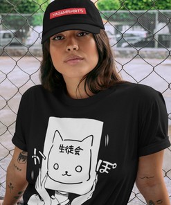 Otaku Manga Harajuku Tee - Anime Girl Mask Unisex Shirt with Bonus Gift