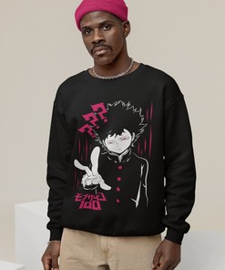 Otaku Ropa Anime Sweatshirt with Manga Lover Graphic Design