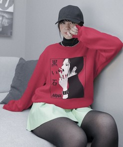 Otaku Ropa Graphic Tee - Manga Lover Sweatshirt for Anime Fans