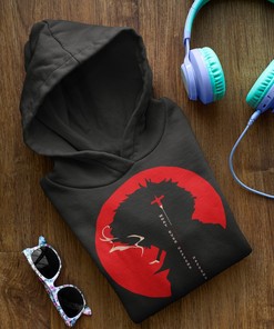Outlaw Cowboy Space - Unisex Bebop Hoodie with Spike Silhouette