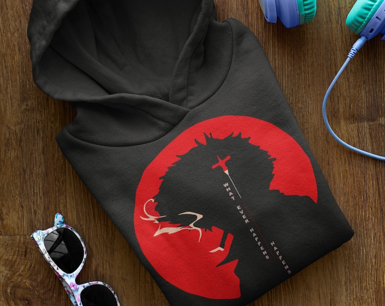 Outlaw Cowboy Spike - Anime Lovers Gift Unisex Hoodie - Image 2