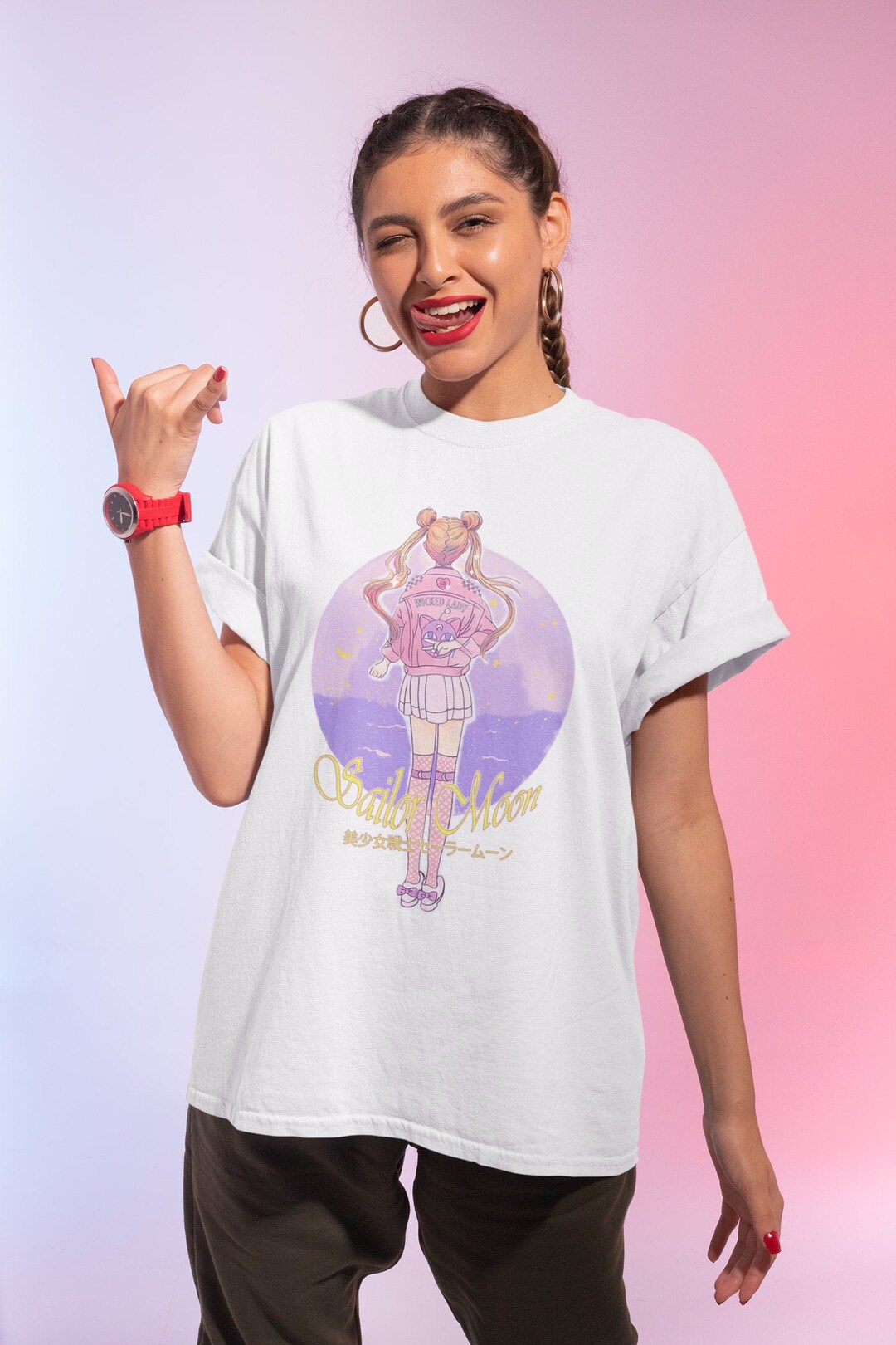 Pastel Anime Clothes for Fans of Sailor Moon - Sailor Moon Kawaii Shirt
