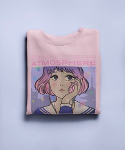 Pastel Goth Sweatshirt with Kawaii Anime Design - Aesthetic Soft Goth Hoodie | Gift for Anime Fans