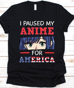 Patriotic Manga Lover T-Shirt for July 4th and Independence Day, Unique Gift for Anime Fans, Celebrate America