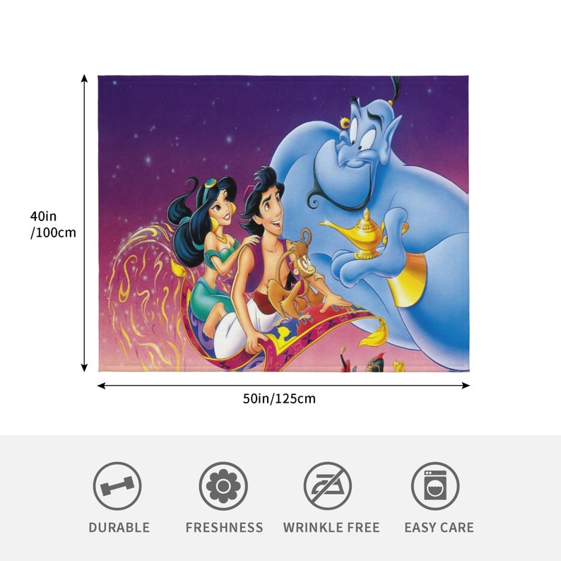 Personalized Aladdin Quilt Blanket - Ideal for Home Decoration and Sofa Blanket - Image 4