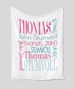 Personalized Baby Girl Blankets - Personalized Name Quilt Bedding Set - Great Gifts for Family and Home Decoration
