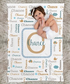 Personalized Baby Name Blankets, Soft and Cozy for Baby's First Home