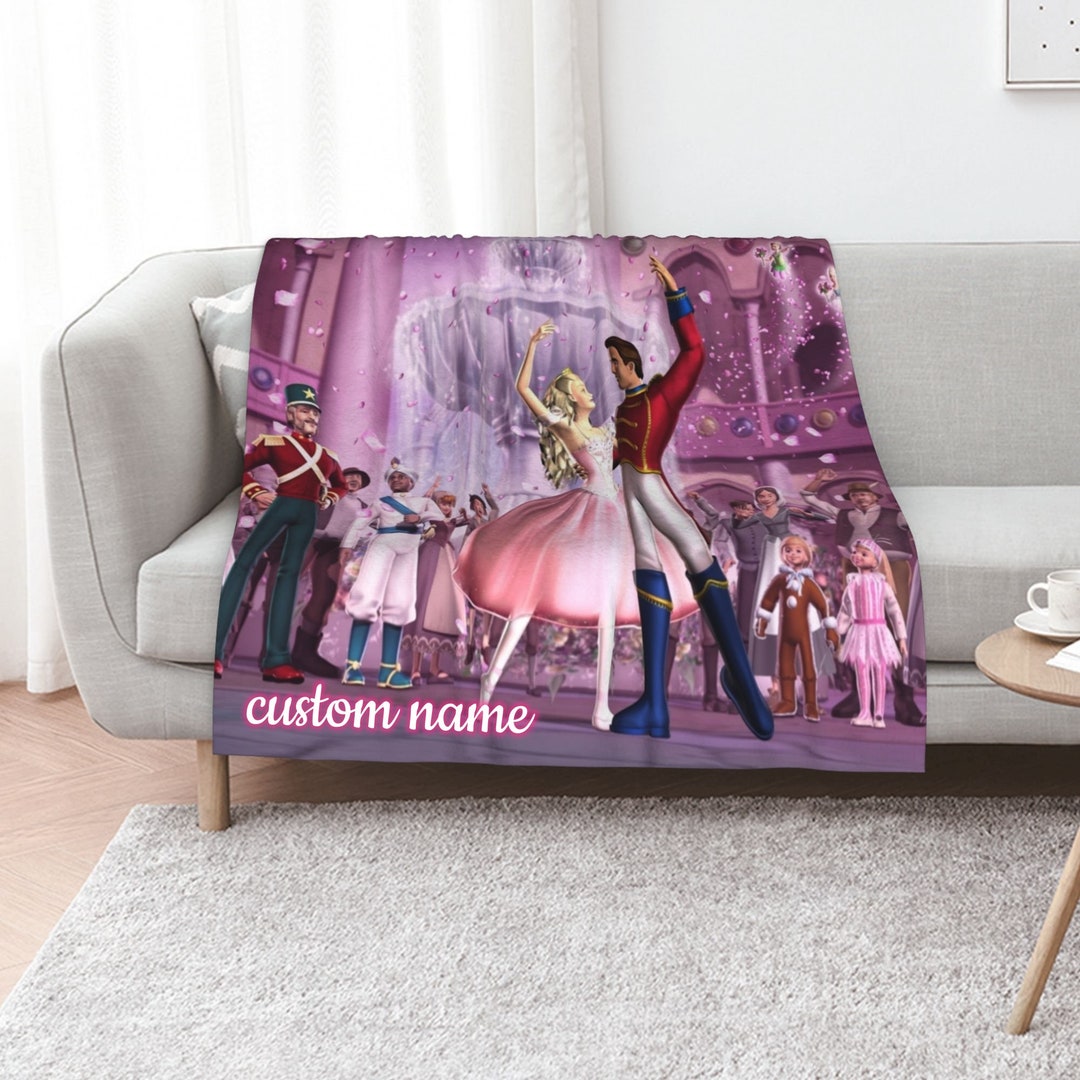 Personalized Barbie Quilt Blanket - Great for Home Decoration and Picnic