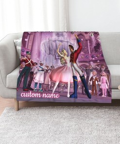 Personalized Barbie Quilt Blanket - Great for Home Decoration and Picnic