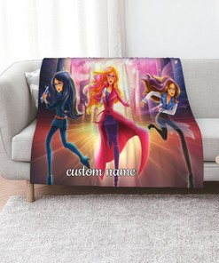 Personalized Barbie Quilt Blanket Set - Sofa Blanket