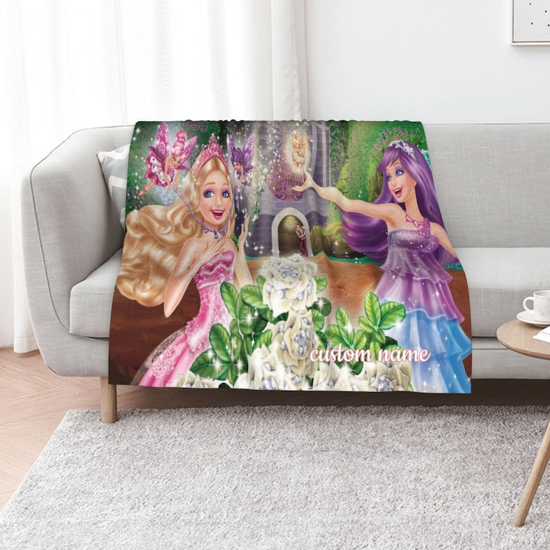 Personalized Barbie Quilt Blanket - Suitable for Home Decoration and Picnic - Image 2