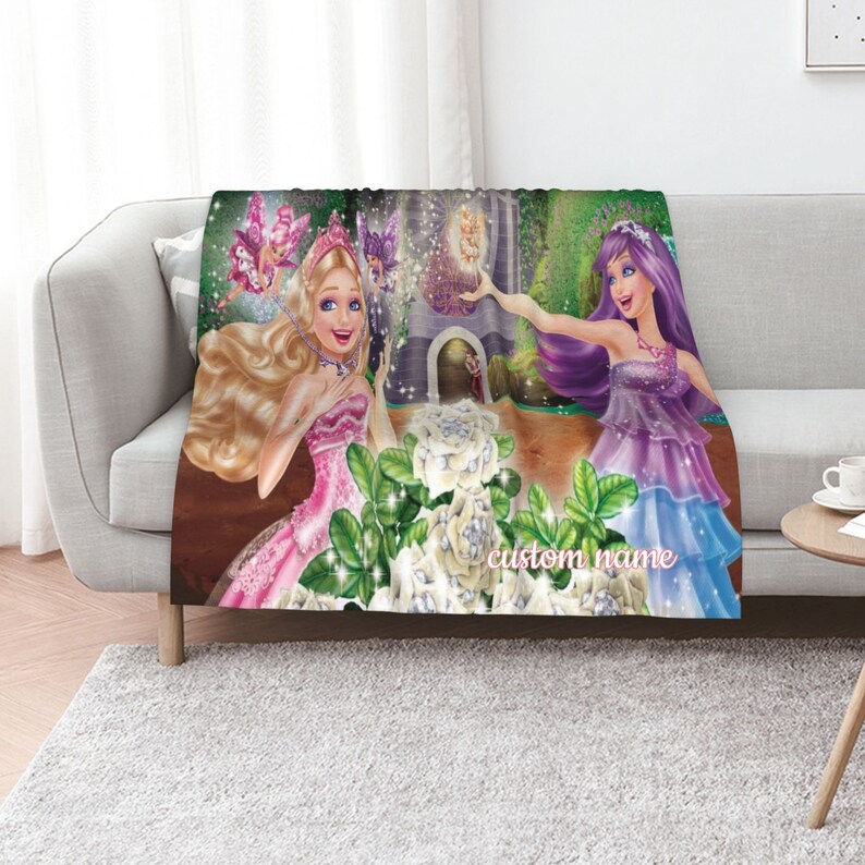 Personalized Barbie Quilt Blanket - Suitable for Home Decoration and Picnic - Image 2