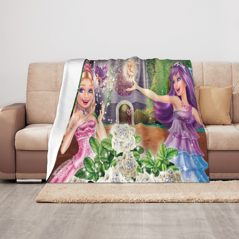 Personalized Barbie Quilt Blanket - Suitable for Home Decoration and Picnic - Image 3