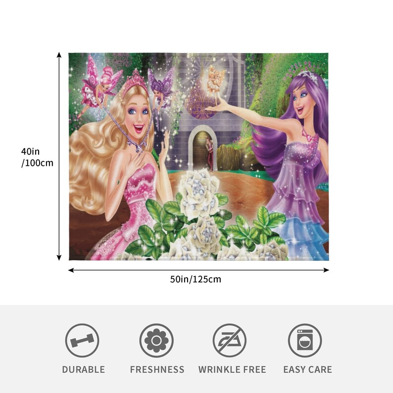 Personalized Barbie Quilt Blanket - Suitable for Home Decoration and Picnic - Image 4