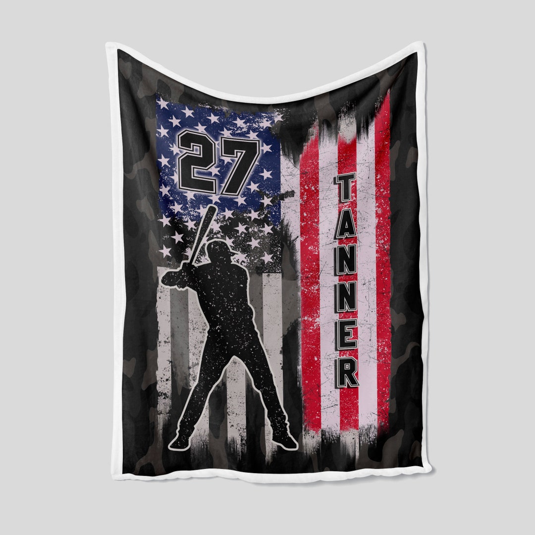 Personalized Baseball Quilt Blanket - Great Gifts for Family