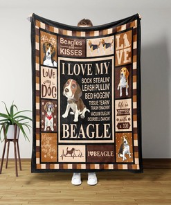 Personalized Beagle Quilt Blanket Bedding Set - Suitable for Picnic
