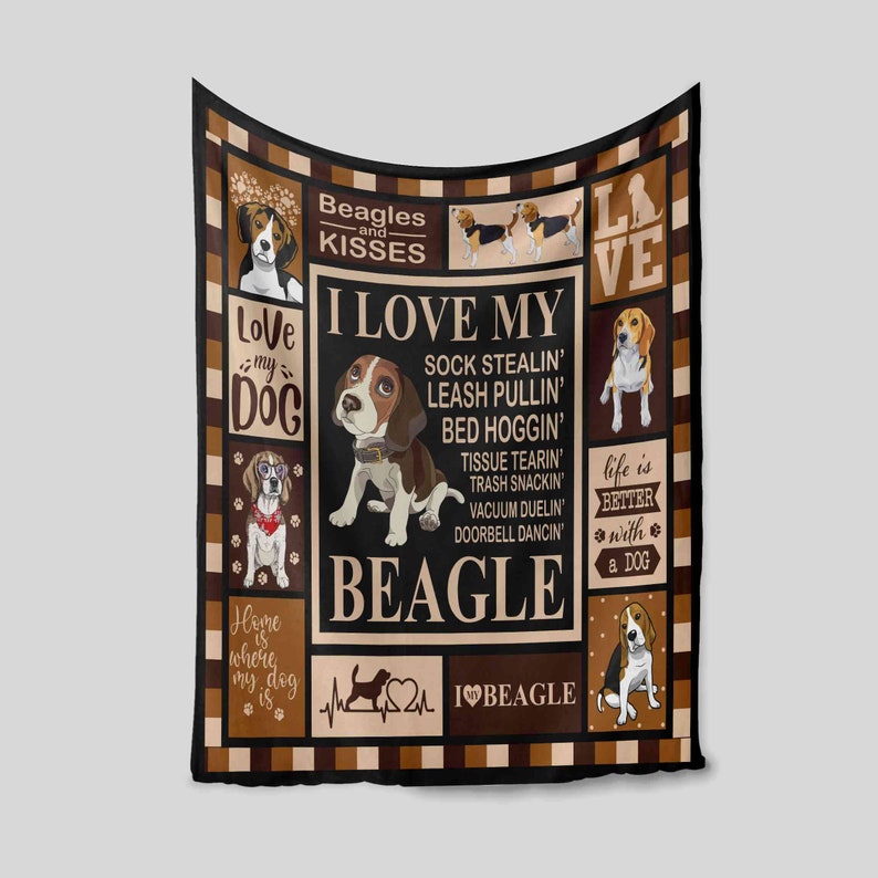 Personalized Beagle Quilt Blanket Bedding Set - Suitable for Picnic - Image 2