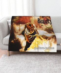 Personalized Beauty And The Beast Quilt Bedding Set for Home Decoration