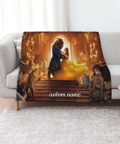 Personalized Beauty And The Beast Quilt Blanket Bedding Set for Home Decoration
