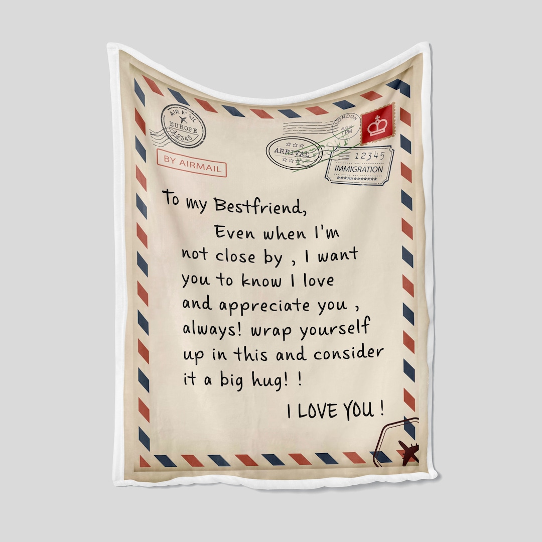 Personalized Best Friend Quilt Blanket - Great for Home Decoration
