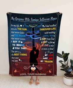 Personalized Blanket for Wife - Great Gifts for Family, Bedroom Decor