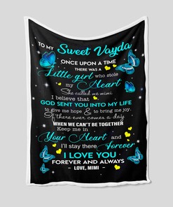 Personalized Butterfly Granddaughter Quilt Bedding Set - Great Gifts for Family