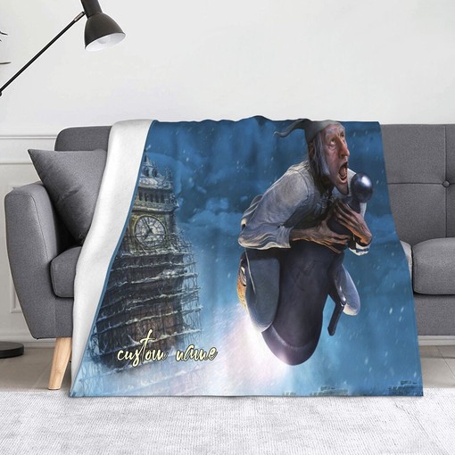 Personalized Christmas Carol Quilt Bedding Set Blanket for Baby Birthday Gift and Home Decoration