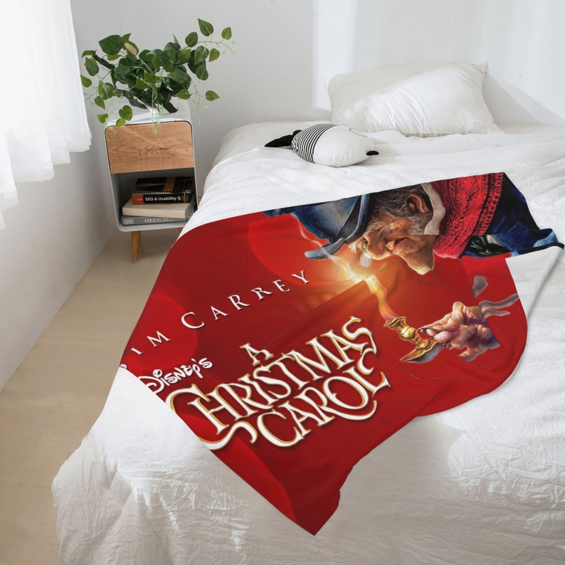 Personalized Christmas Carol Quilt Blanket Bedding Set, Suitable for Baby Birthday Gift and Home Decor - Image 2