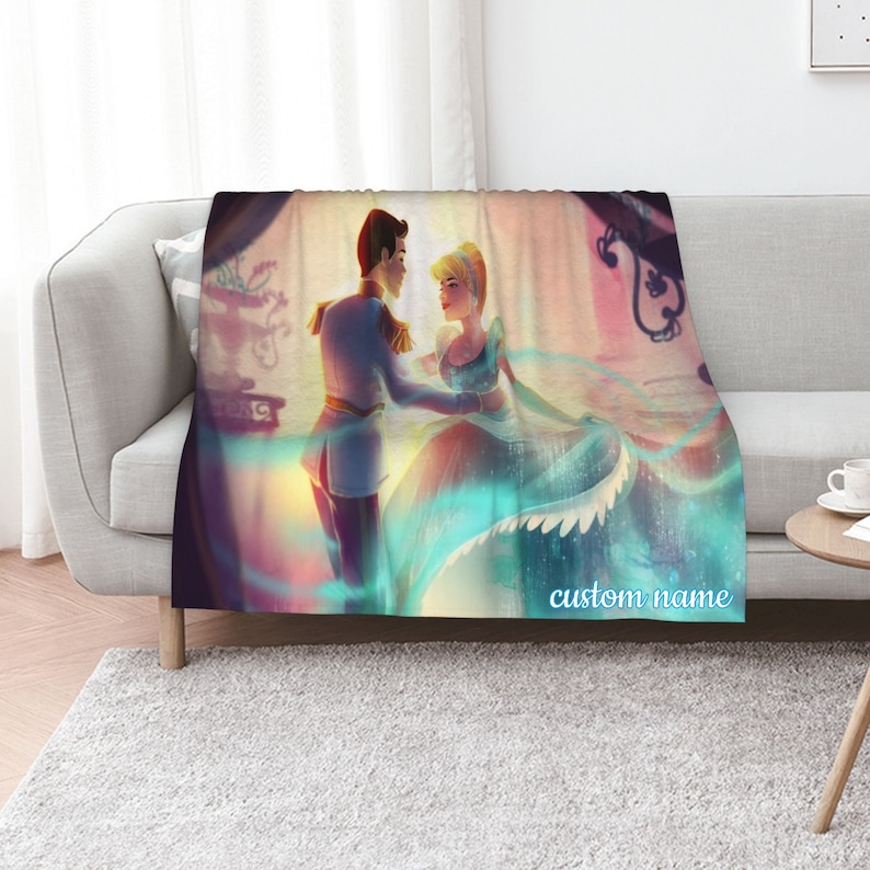 Personalized Cinderella III a Twist In Time Quilt Blanket Set - Great Gifts for Family - Image 2