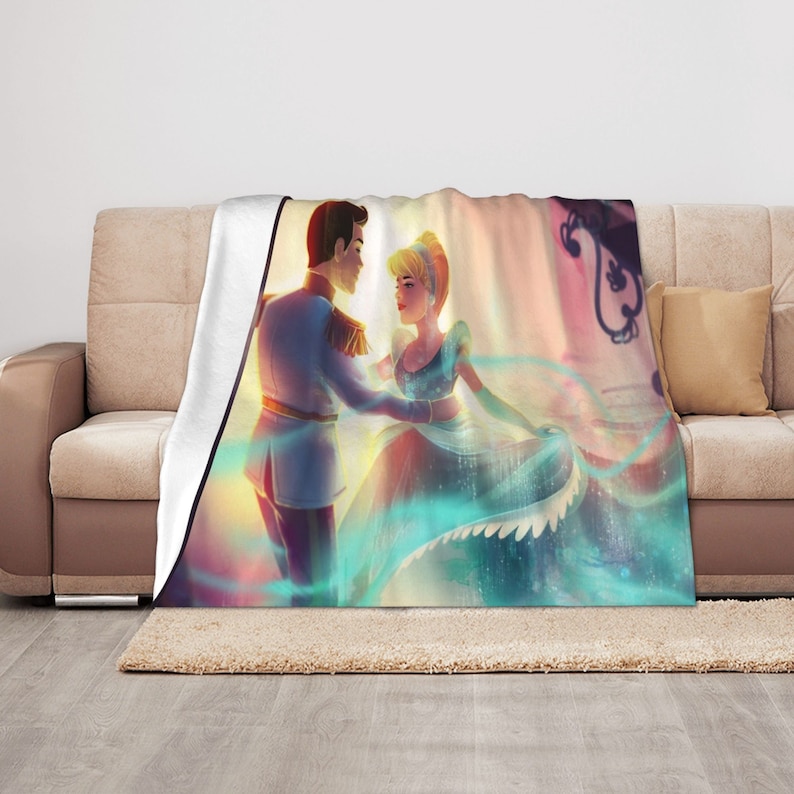 Personalized Cinderella III a Twist In Time Quilt Blanket Set - Great Gifts for Family - Image 3