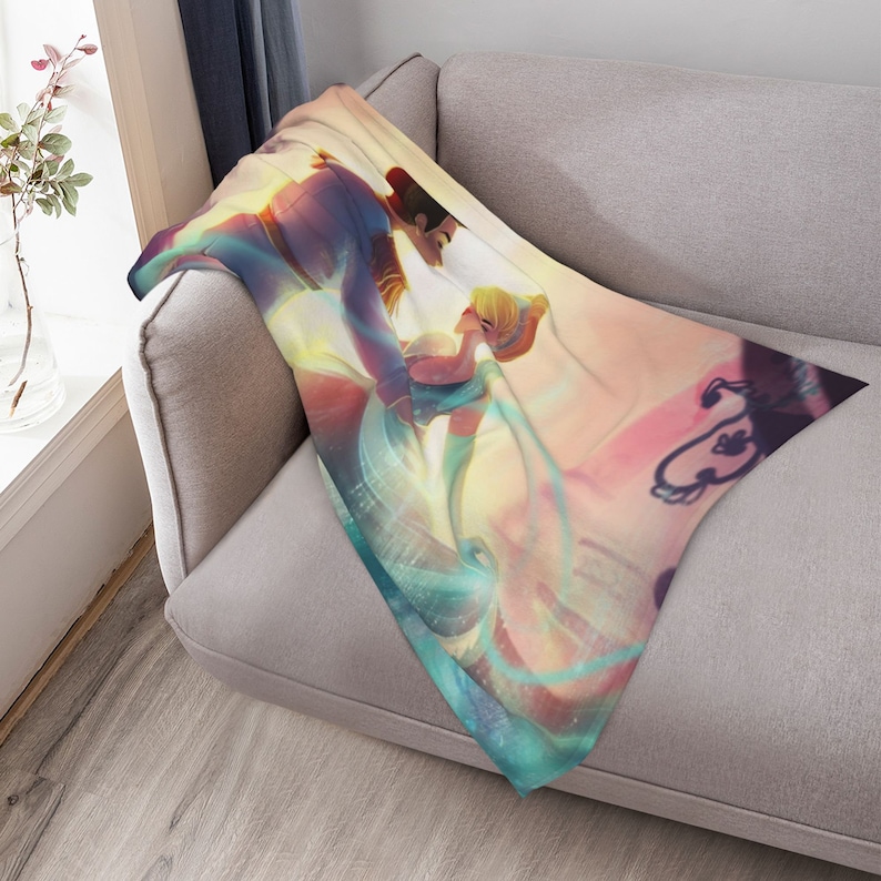 Personalized Cinderella III a Twist In Time Quilt Blanket Set - Great Gifts for Family - Image 4