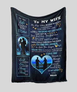 Personalized Custom Couple Blanket with Name - Great Gifts for Family, Home Decoration