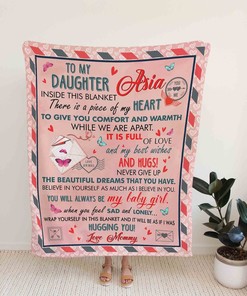 Personalized Dad Quilt Blanket For Daughter - Great for Home Decoration