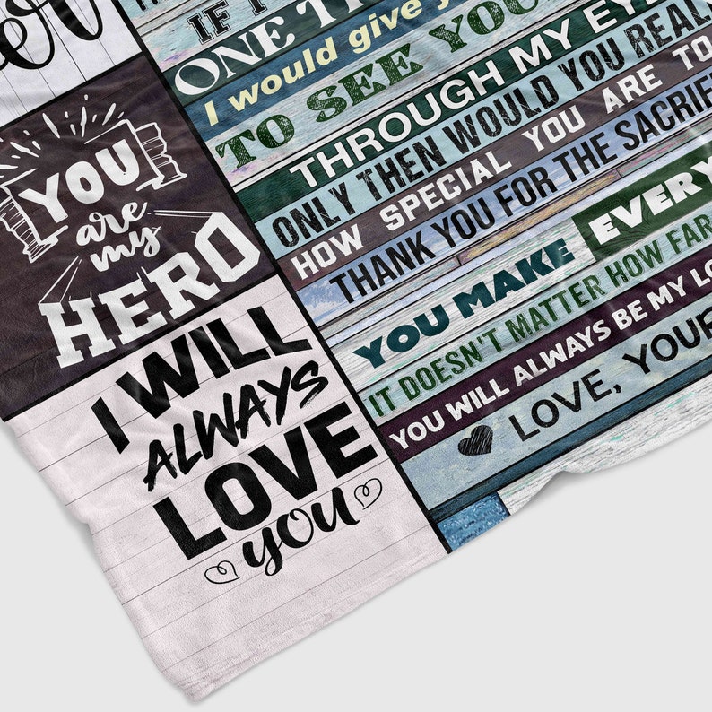 Personalized Daddy Quilt Blanket - To My Dad, Gift For Dad, Father Day Gift, Gift From Son, Gift For Him or Great Gifts for Family - Image 2