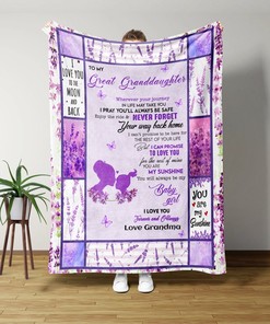 Personalized Daisy Hand Quilt Blanket For Daughter - Great Gifts for Family