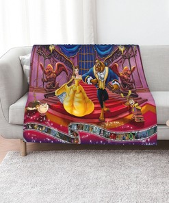 Personalized Disney Bella Quilt Bedding Set - Suitable for Home Decoration and Picnic