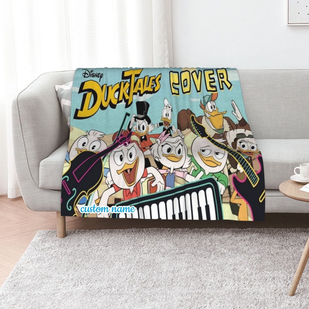 Personalized Disney Ducktales Quilt Blanket Bedding Set for Picnic and Living Room Decor - Perfect for Bedroom Decor
